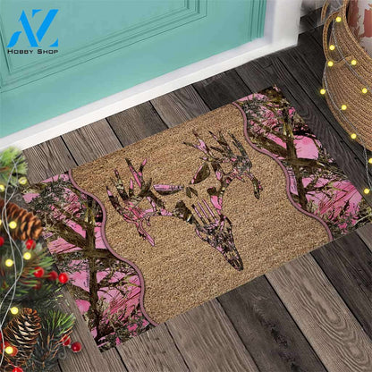 Hunting Coir Pattern Print Doormat
