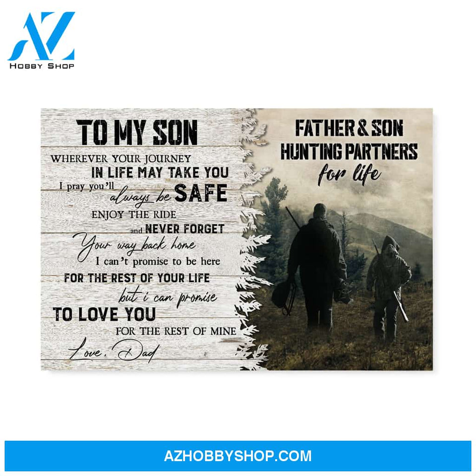 Hunting Gift For Son To My Son From Dad Hunting Lover Canvas
