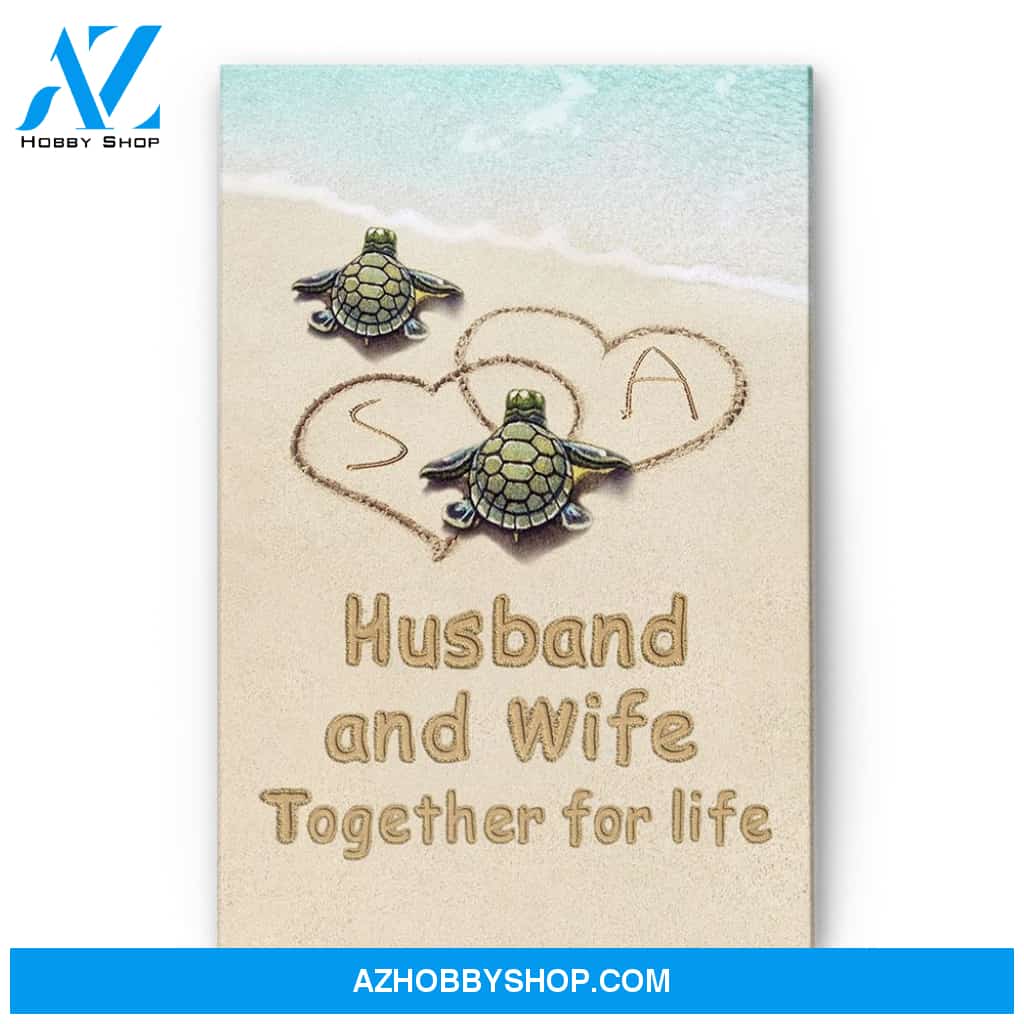 Husband And Wife Together For Life, Family Custom Canvas/Poster, Gift For Couple, Husband, Wife