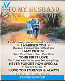 Husband Canvas To My Husband I Didn't Marry You So I Could Live With You Wife Old Couple Vintage Canvas Wall Art Full Size