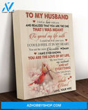 Husband Canvas To My Husband I Fell In Love With You Wife Cardinal Canvas Wall Art Full Size
