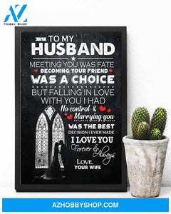 Husband Canvas To My Husband Meeting You Was Fate Wife Church Black Canvas Wall Art Full Size