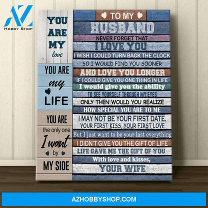 Personalized To My Wife,Husband Canvas Wall Art Best Gift For Husband