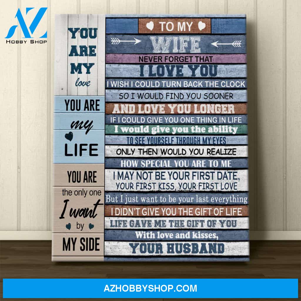 Personalized To My Wife,Husband Canvas Wall Art Best Gift For Husband