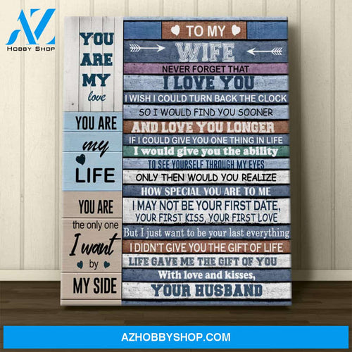 Personalized To My Wife,Husband Canvas Wall Art Best Gift For Husband