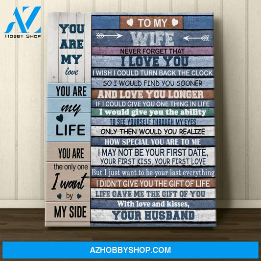 Personalized To My Wife,Husband Canvas Wall Art Best Gift For Husband