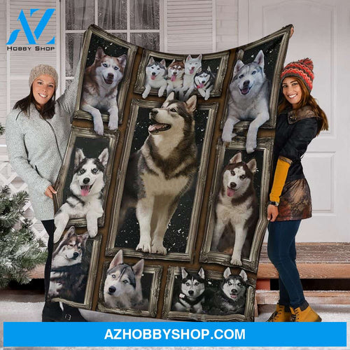 Husky 3D Fleece Blanket