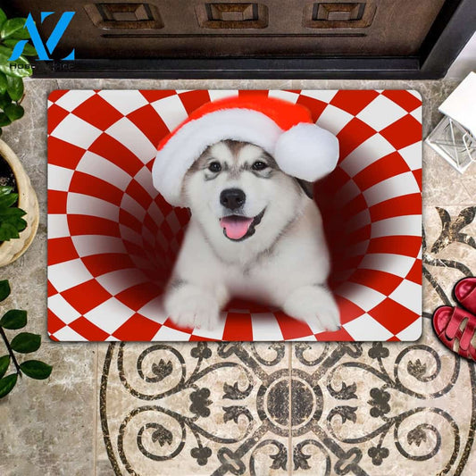 Husky Christmas - Dog Doormat Welcome Mat House Warming Gift Home Decor Gift for Dog Lovers Funny Doormat Gift Idea