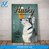 Husky Dog Brewing Company Canvas Wall Art, Wall Decor Visual Art
