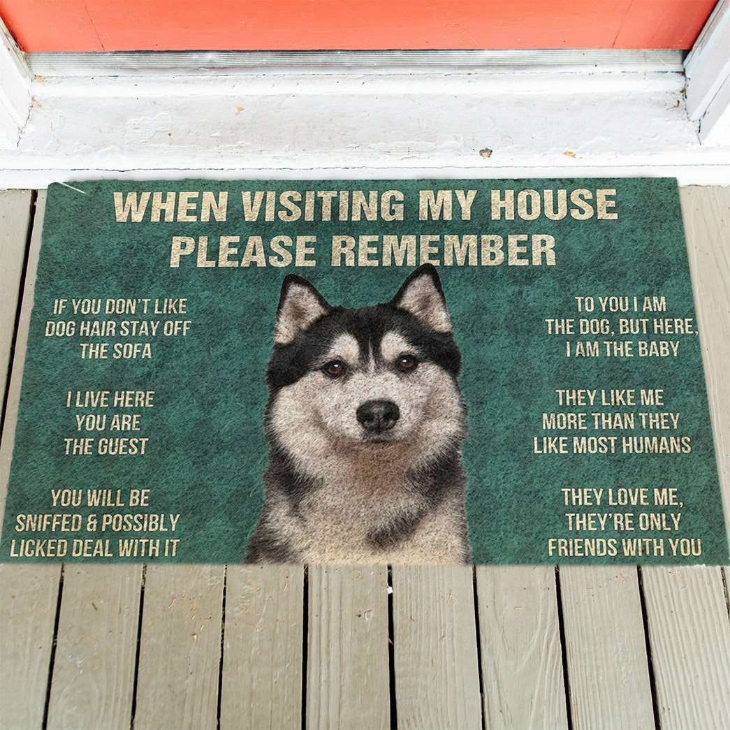Husky's Rules Doormat