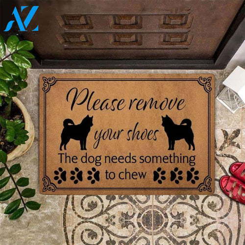 Husky Please Remove Your Shoes Funny Indoor And Outdoor Doormat Warm House Gift Welcome Mat Birthday Gift For Dog Lovers