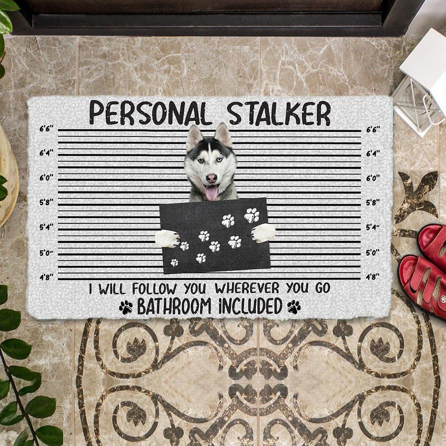 Husky Personal Stalker Doormat