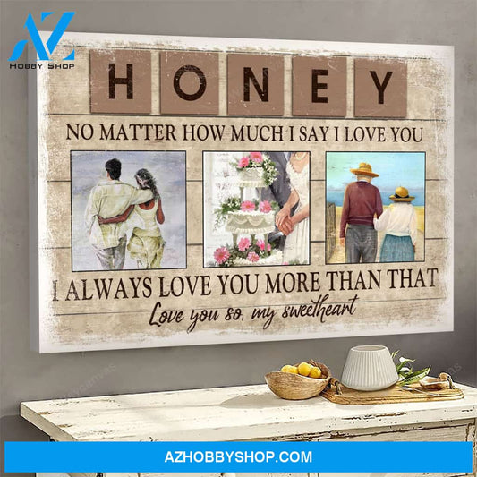 I always love you more than that Couple Landscape Canvas Prints - Wall Art