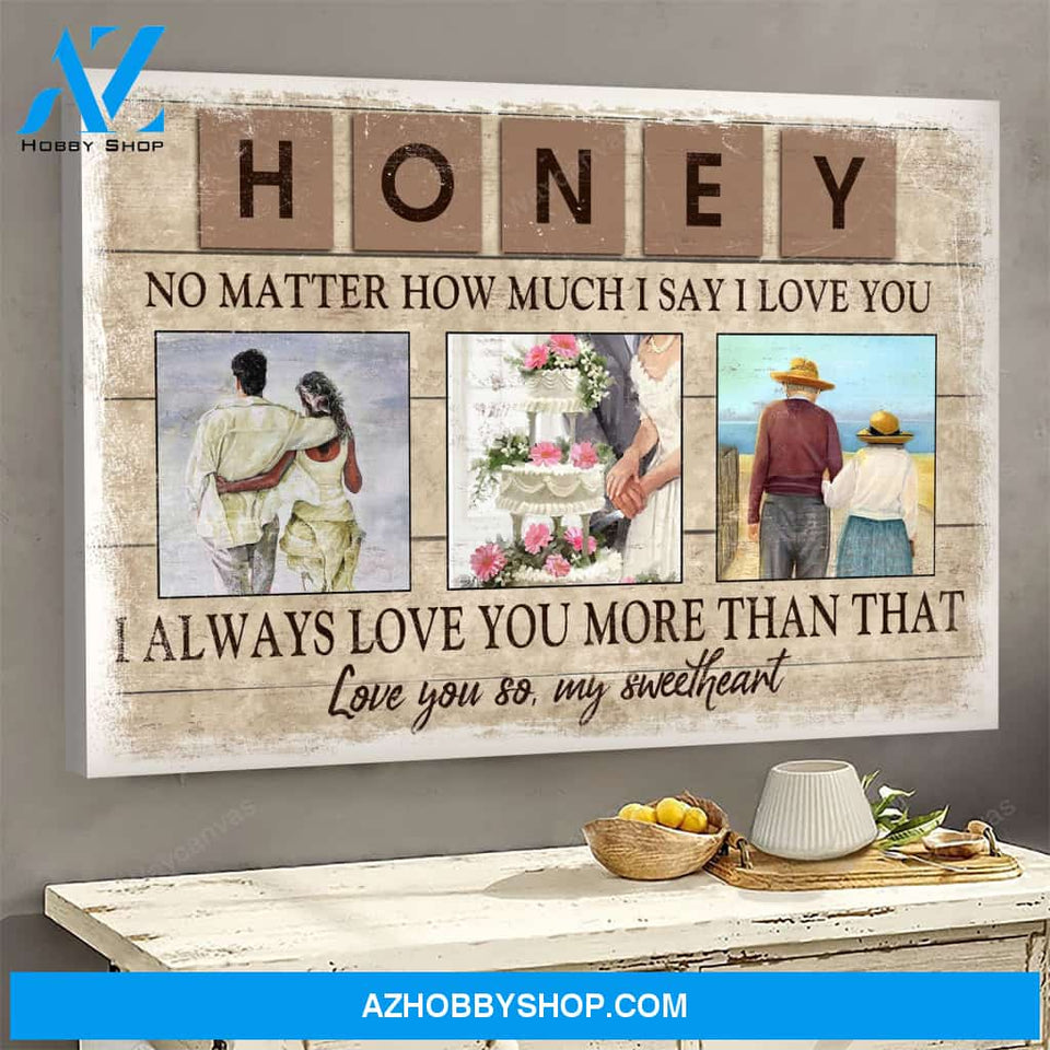 I always love you more than that Couple Landscape Canvas Prints - Wall Art