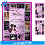 I Am Always Right There In Your Heart - Personalized Photo Blanket - Gift For Daughter