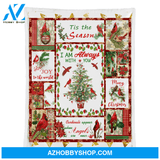 I Am Always With You Cardinal Christmas Blanket Gift For Friend Family Birthday Gift Home Decor Bedding Couch Sofa Soft and Comfy Cozy