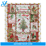I Am Always With You Cardinal Christmas Blanket Gift For Friend Family Birthday Gift Home Decor Bedding Couch Sofa Soft and Comfy Cozy