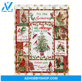 I Am Always With You Cardinal Christmas Blanket Gift For Friend Family Birthday Gift Home Decor Bedding Couch Sofa Soft and Comfy Cozy