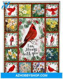 I am Always with you Fleece Blanket Gift For Friends & Family Birthday Gift Home Decor Bedding Couch Sofa Soft And Comfy Cozy