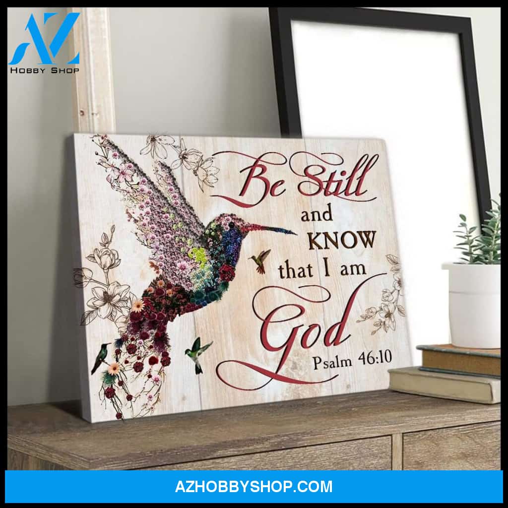 I Am God Hummingbird Wall Art Canvas
