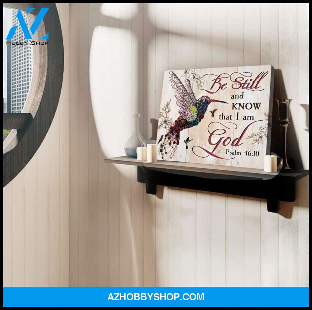 I Am God Hummingbird Wall Art Canvas