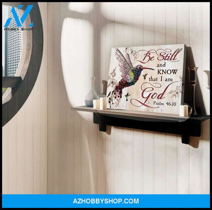 I Am God Hummingbird Wall Art Canvas