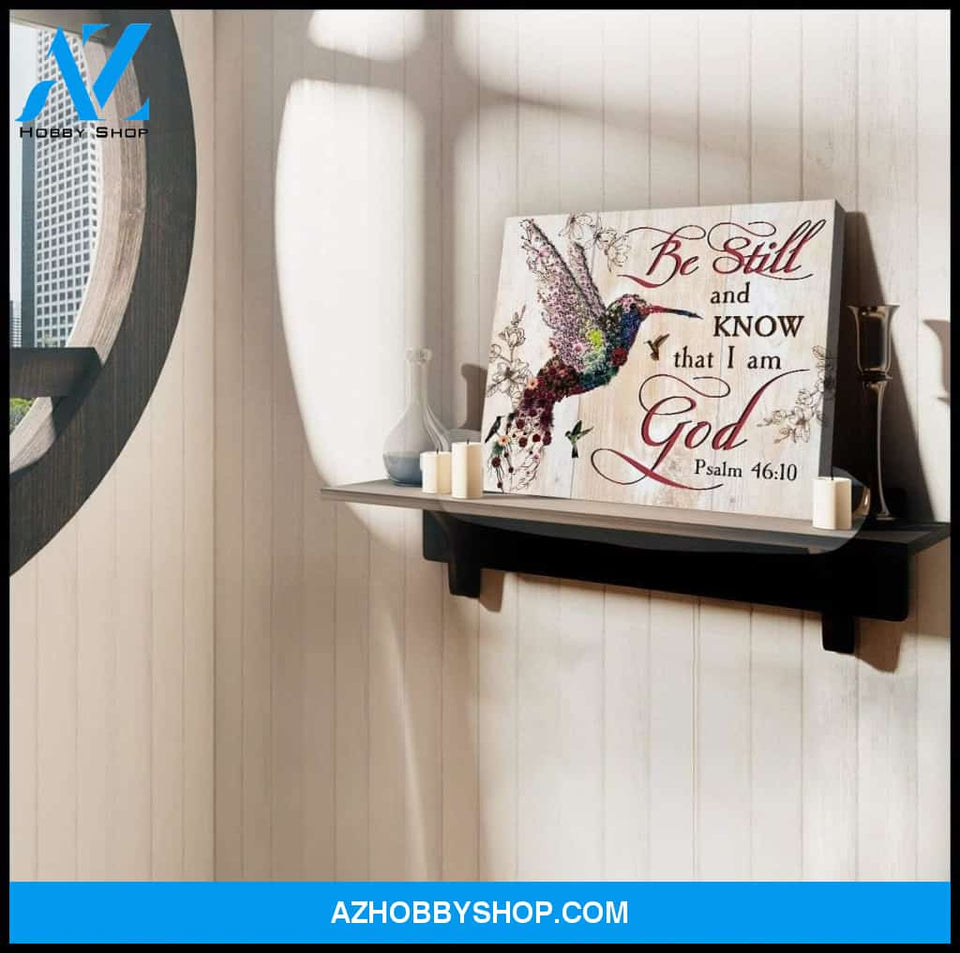 I Am God Hummingbird Wall Art Canvas