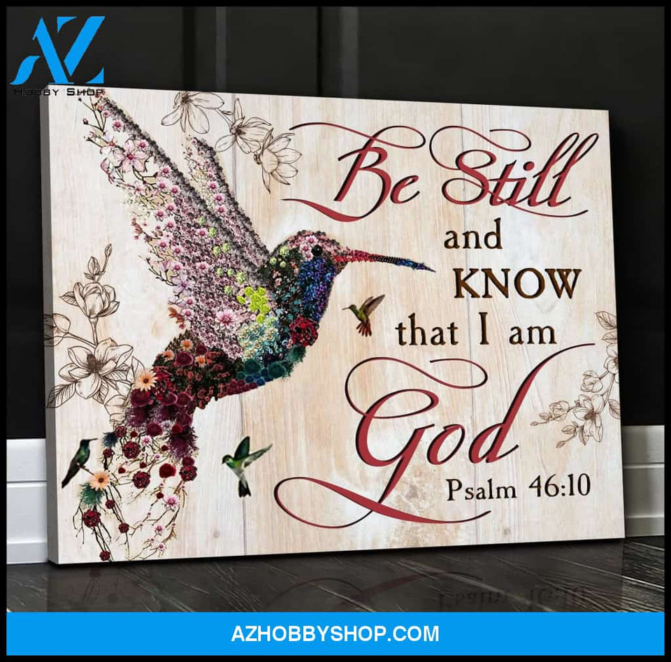 I Am God Hummingbird Wall Art Canvas