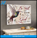 I Am God Hummingbird Wall Art Canvas