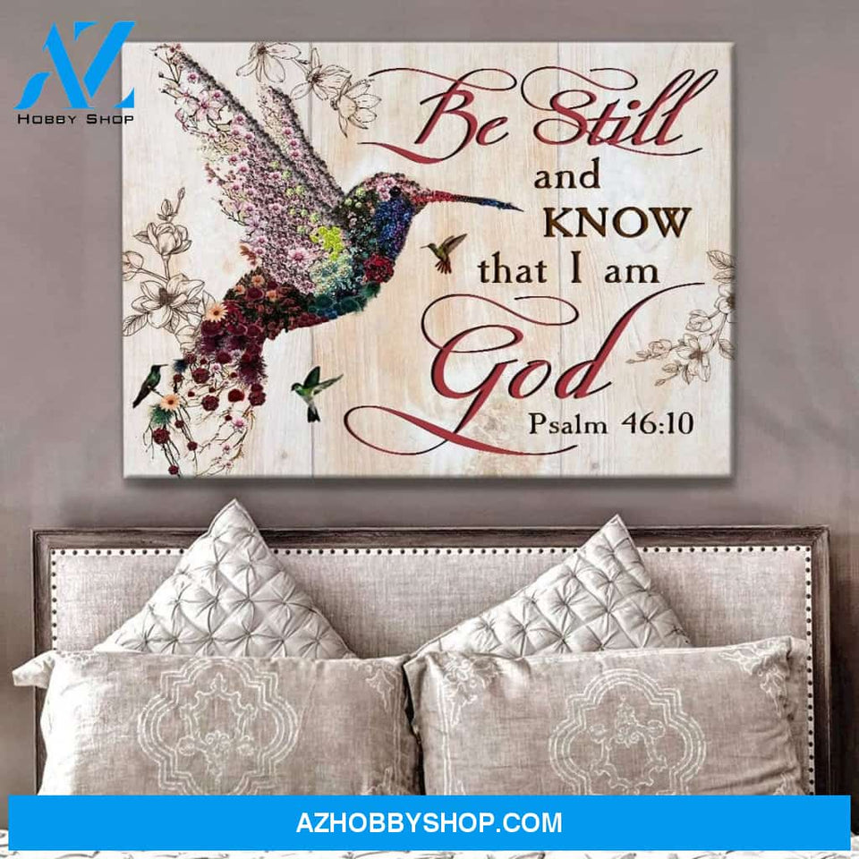 I Am God Hummingbird Wall Art Canvas