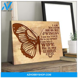 I Am His Eyes Butterfly Wall Art Canvas