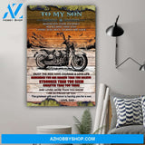 I Am So Proud Of You Biker Poster Gift For Son