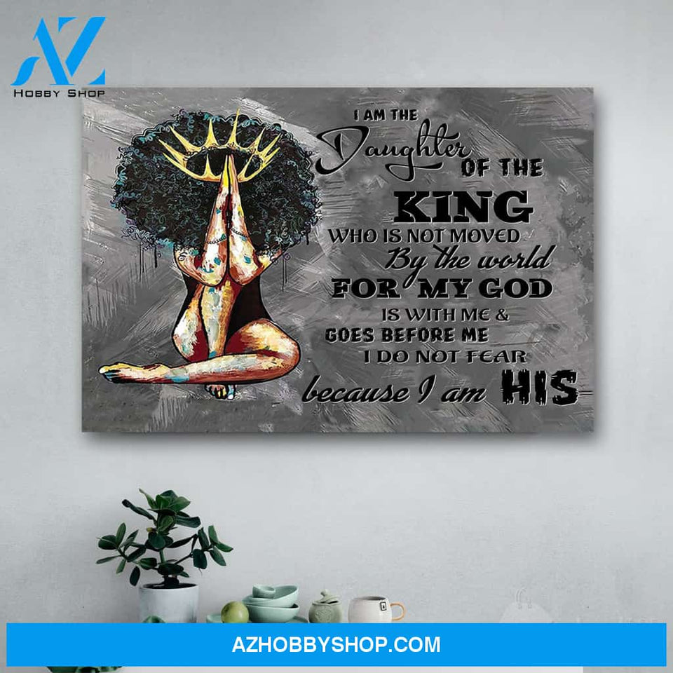 I Am The Daughter Of The King Canvas Print Wall Art - Matte Canvas 1