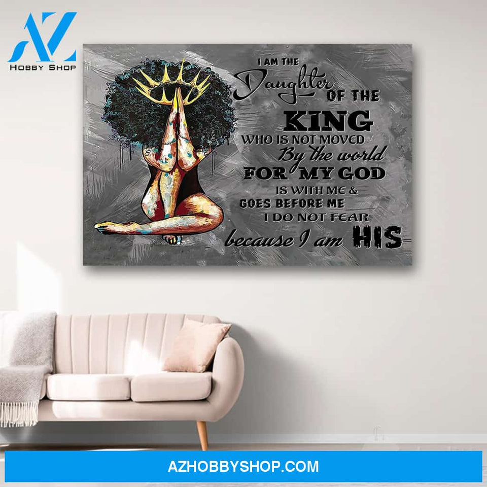 I Am The Daughter Of The King Canvas Print Wall Art - Matte Canvas 1