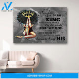 I Am The Daughter Of The King Canvas Print Wall Art - Matte Canvas 1