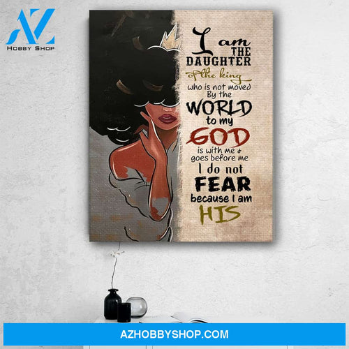 I Am The Daughter Of The King Canvas Print Wall Art - Matte Canvas