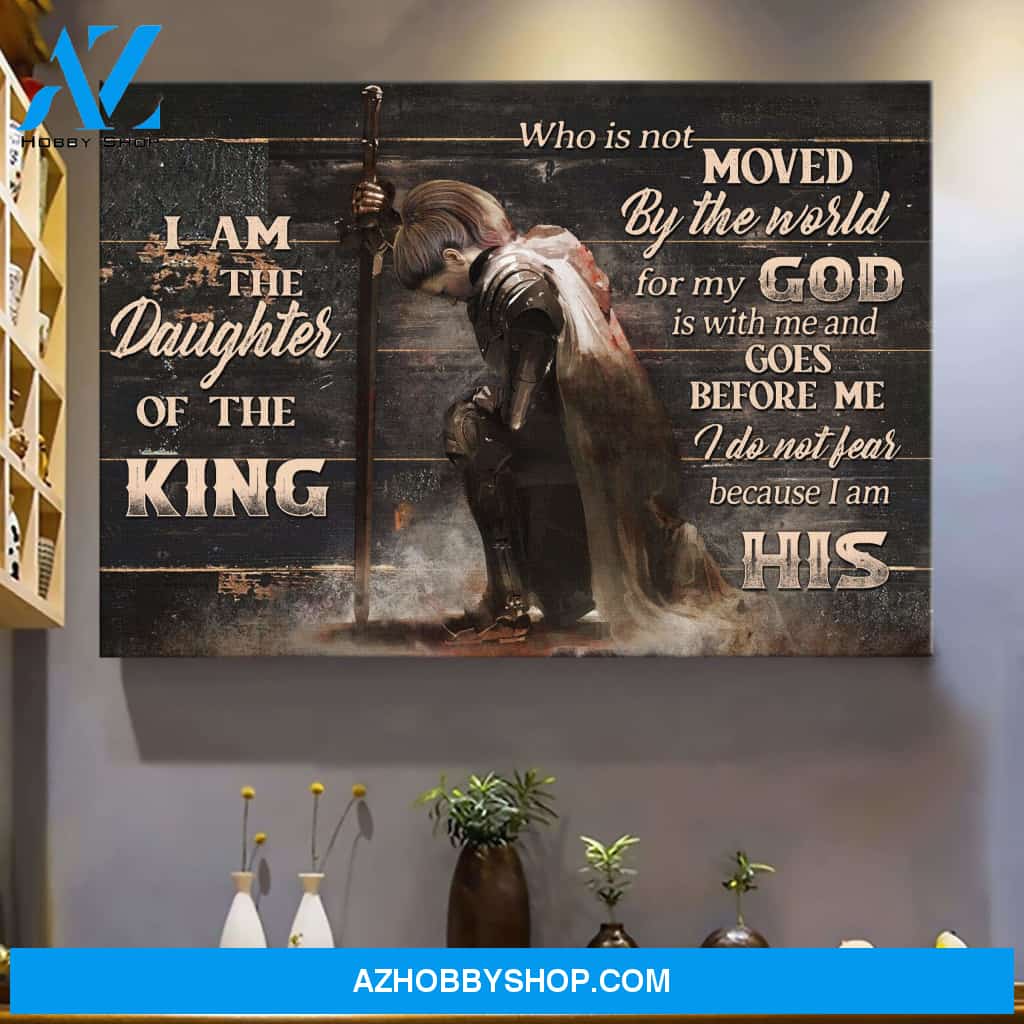 I am the daughter of the King, do not fear because I am his - Jesus Landscape Canvas Prints, Wall Art