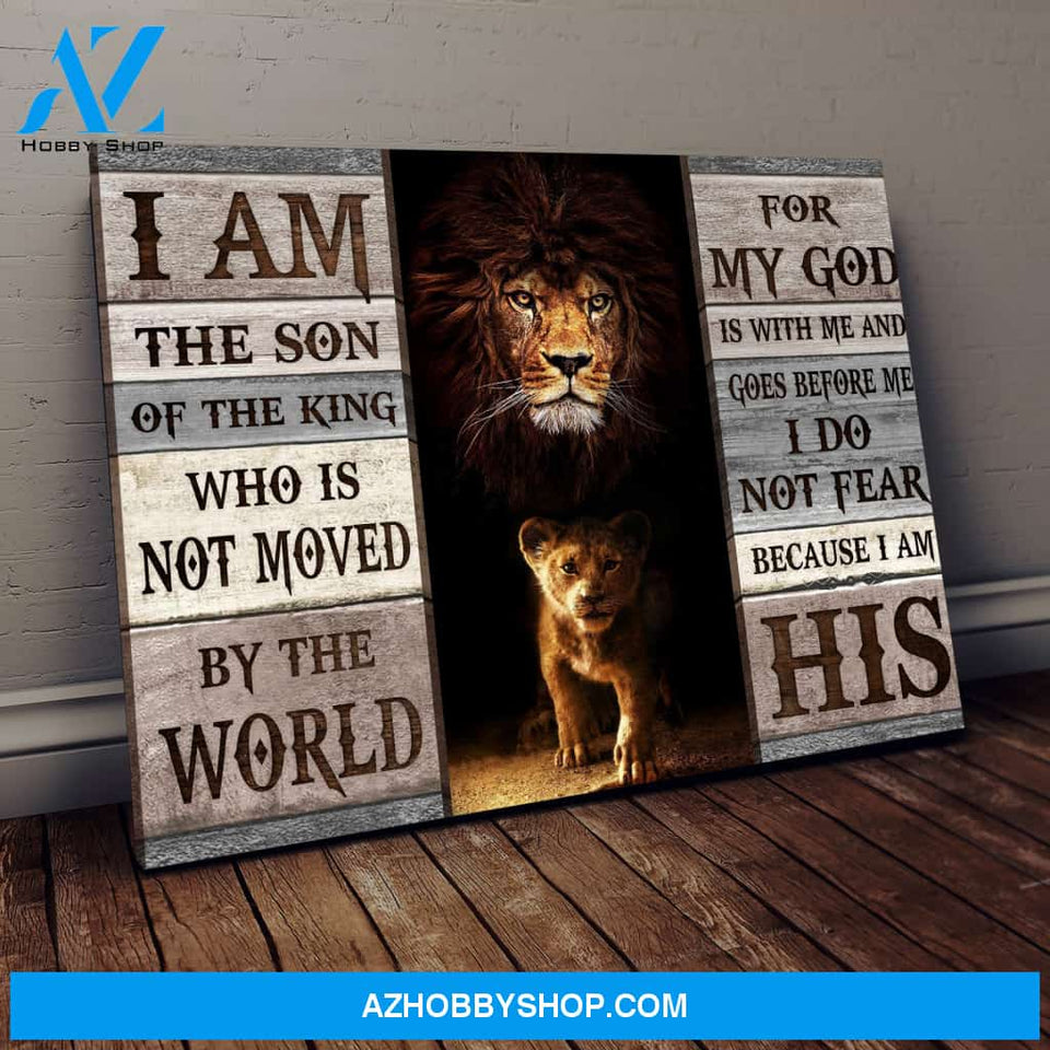 I Am The Son Of The King Lion motivation Canvas And Poster, Wall Decor Visual Art