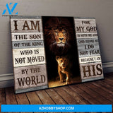 I Am The Son Of The King Lion motivation Canvas And Poster, Wall Decor Visual Art