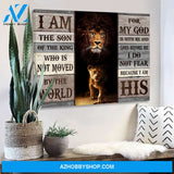 I Am The Son Of The King Lion motivation Canvas And Poster, Wall Decor Visual Art