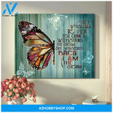 Eviral Store I Am The Storm Butterfly V2 Wall Art Canvas Poster – Butterfly Canvas Print Wall Art