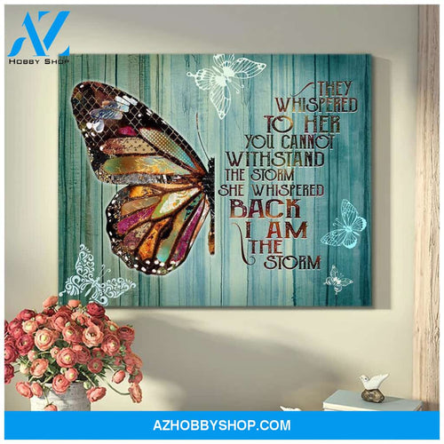 I Am The Storm Butterfly Wall Art Canvas