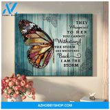 I Am The Storm Butterfly Wall Art Canvas