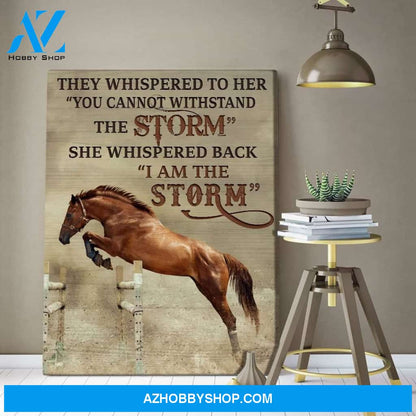 I Am The Storm Horse Wall Art Canvas