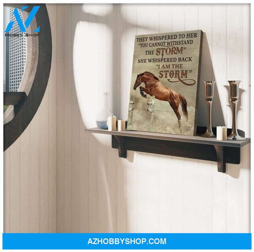 I Am The Storm Horse Wall Art Canvas