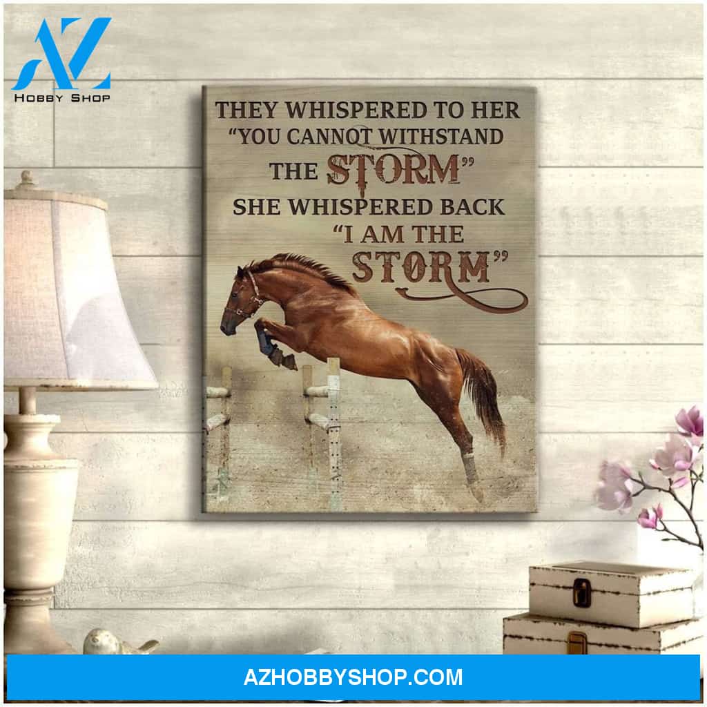 I Am The Storm Horse Wall Art Canvas