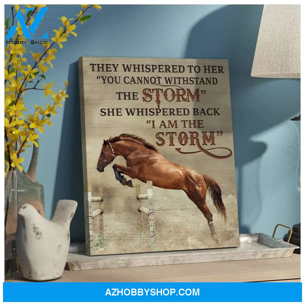 I Am The Storm Horse Wall Art Canvas