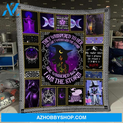 I Am The Storm Witch Fleece Blanket - Sherpa Blanket