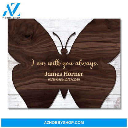 I Am With You Always Personalized Memorial Canvas