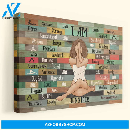 I Am Yoga Girl - Personalized Poster/Canvas - Birthday Gift For Yoga Lover